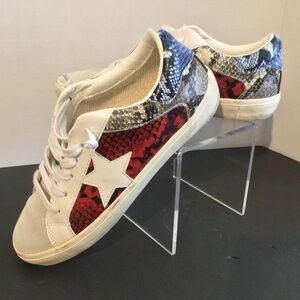 Pristine Vintage Havana Sneakers Tennis Shoes STAR Snakeskin Sz 9